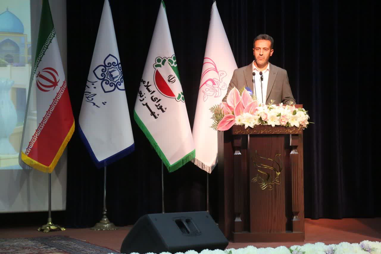 منصور سلطانی‌محمدی شهردار زنجان در افتتاح پروژه سبزه‌میدان